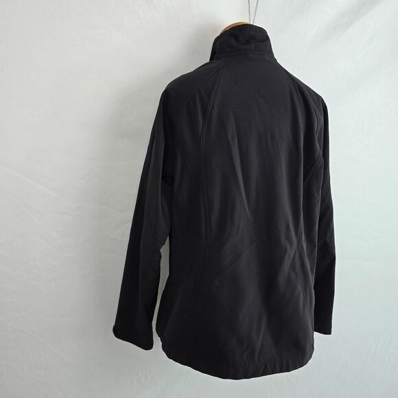 Double Diamond Jacket Women's L Black Full Zip Up Fleece Lined Soft Shell - Picture 9 of 16